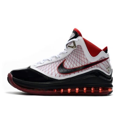 Nike Erkek Lebron 7 Beyaz / Siyah / Kırmızı Basketbol Ayakkabısı Türkiye - JM5R4FJI